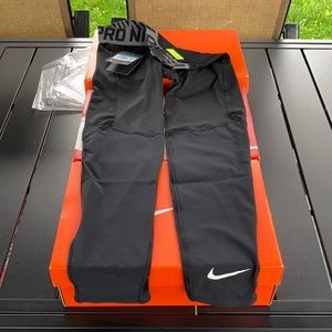 Nike Boys (M) “TIGHT FIT” Training pants in BLACK